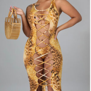 Leopard secret 3 piece swimsuit set